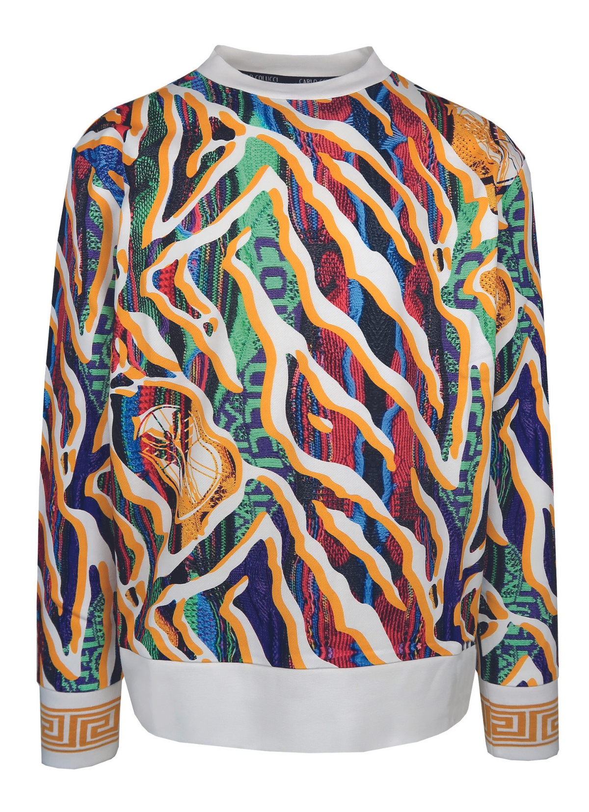 Carlo Colucci Sweatshirt Animal Print White/Multicolor