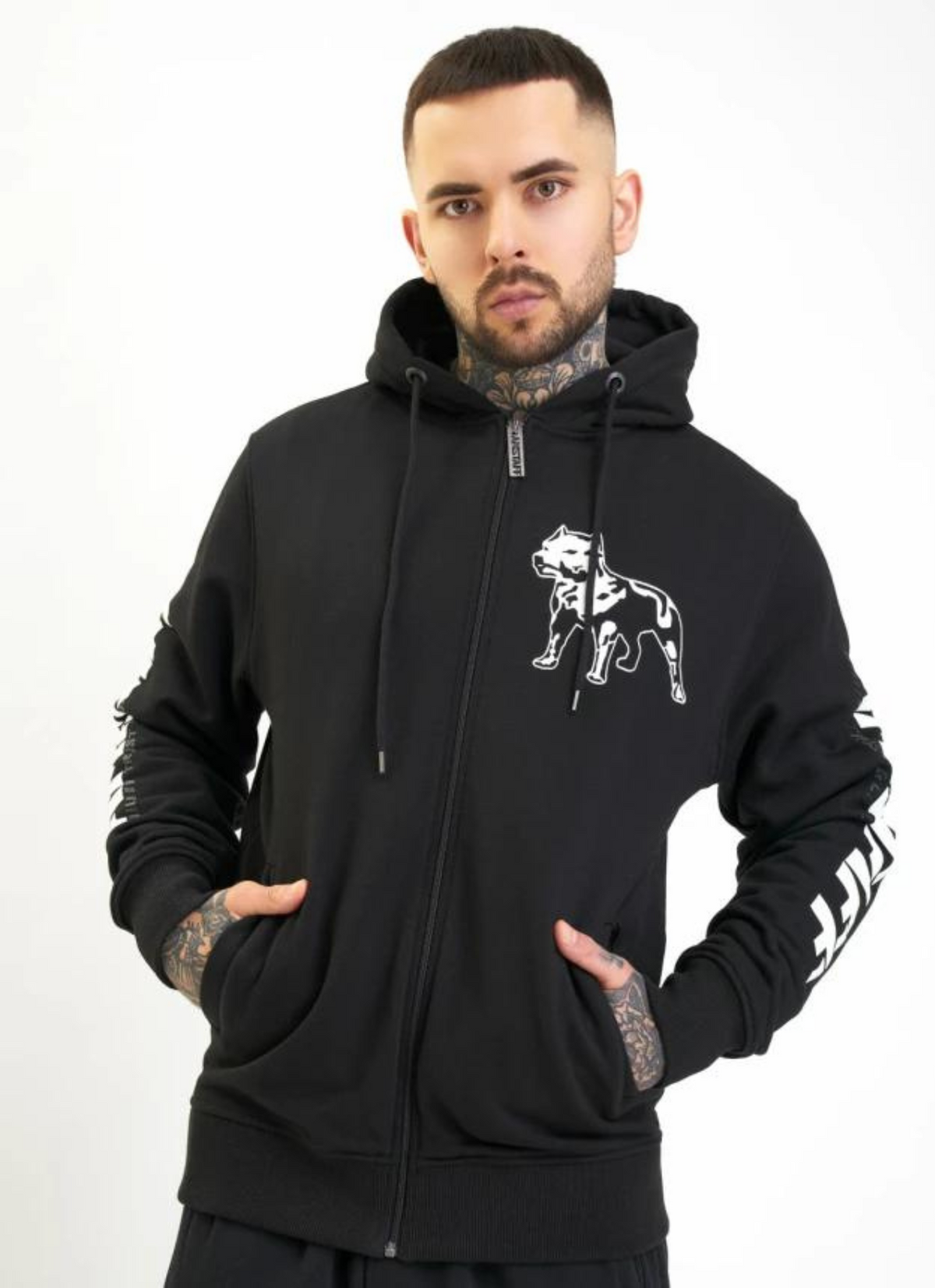 Amstaff Logo 2.0 Zip Hoodie Black