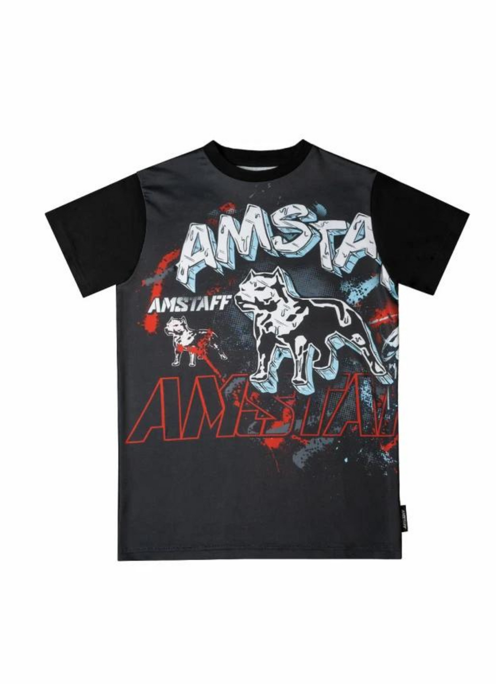 Amstaff Kids Leno T-Shirt Black