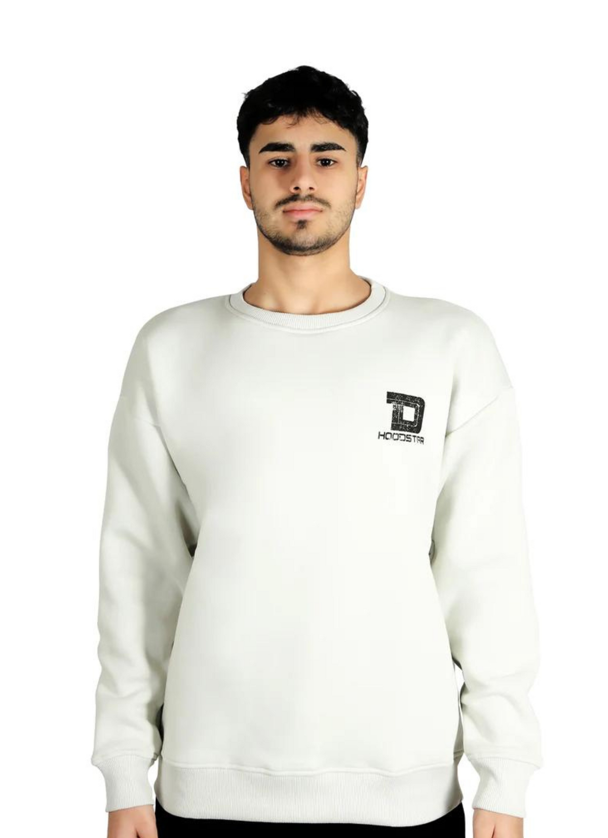 Hoodstar Sweatshirt Logo Light Grey