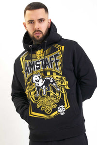 Amstaff Perigor Hoodie Black/Yellow