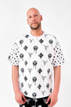 Carlo Colucci T-Shirt mit Diversen Markenlogos White