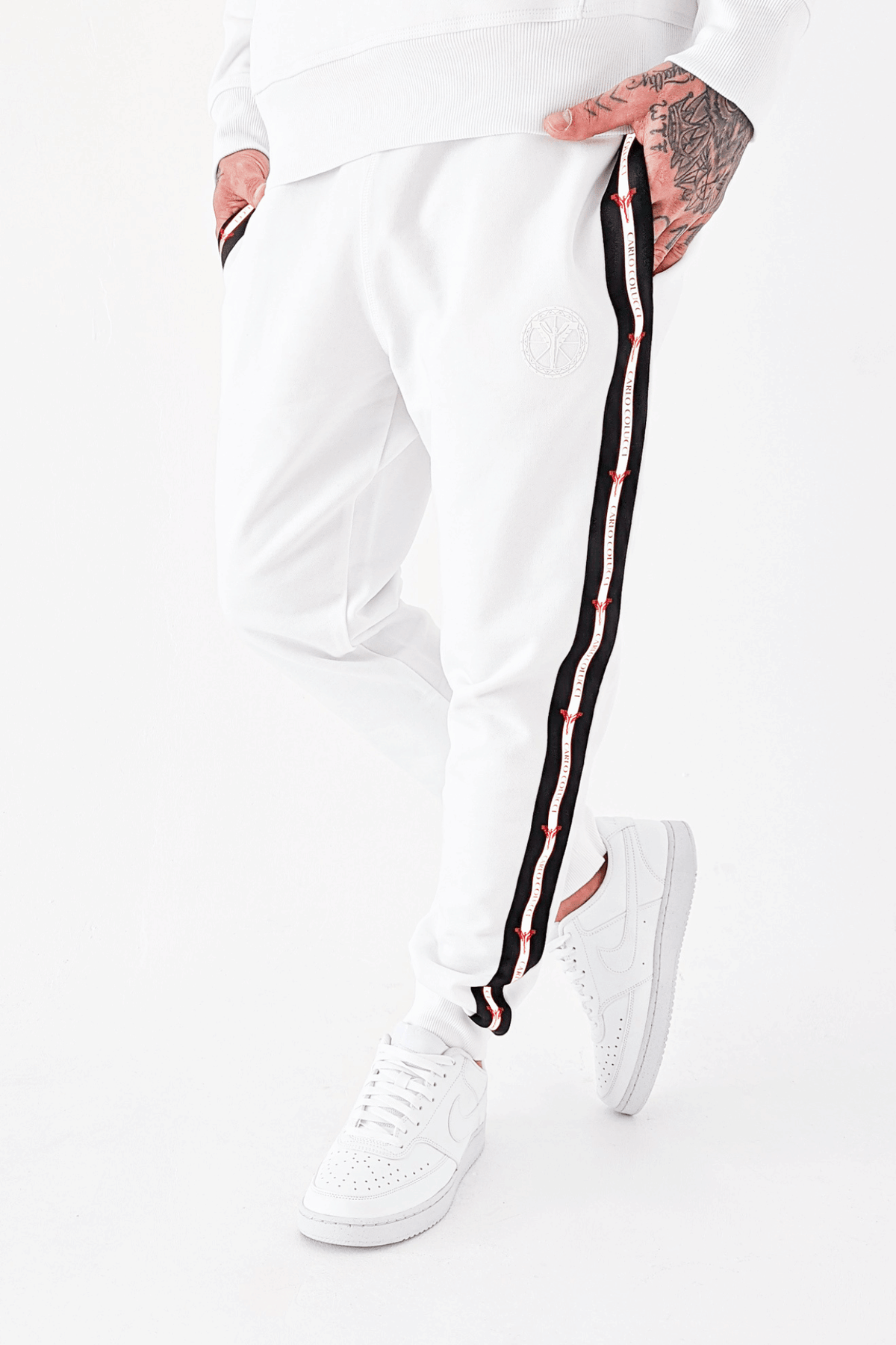 Carlo Colucci New Basic Sweatpants White