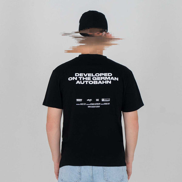 Race City German Autobahn T-Shirt Black