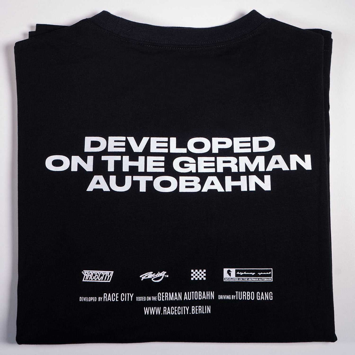 Race City German Autobahn T-Shirt Black