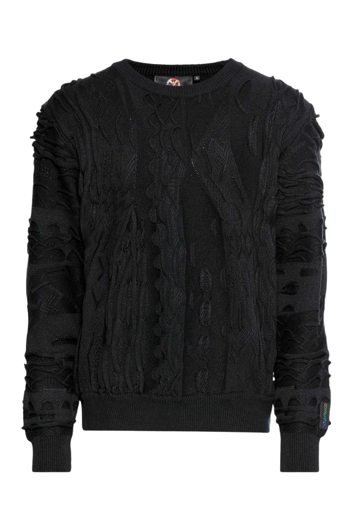 Carlo Colucci Strick Pullover Black