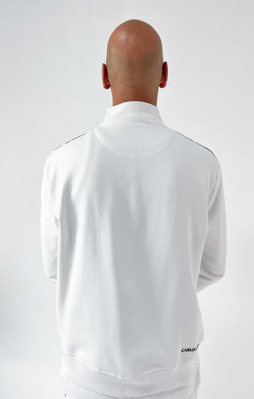 Carlo Colucci New Basic Zip Jacket White