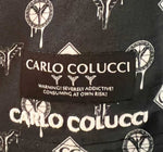Carlo Colucci T-Shirt mit Diversen Markenlogos Black White