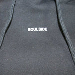 Soulside Frauen Heavy Cropped Hoodie - Cropped Basic Soul - Washed Black