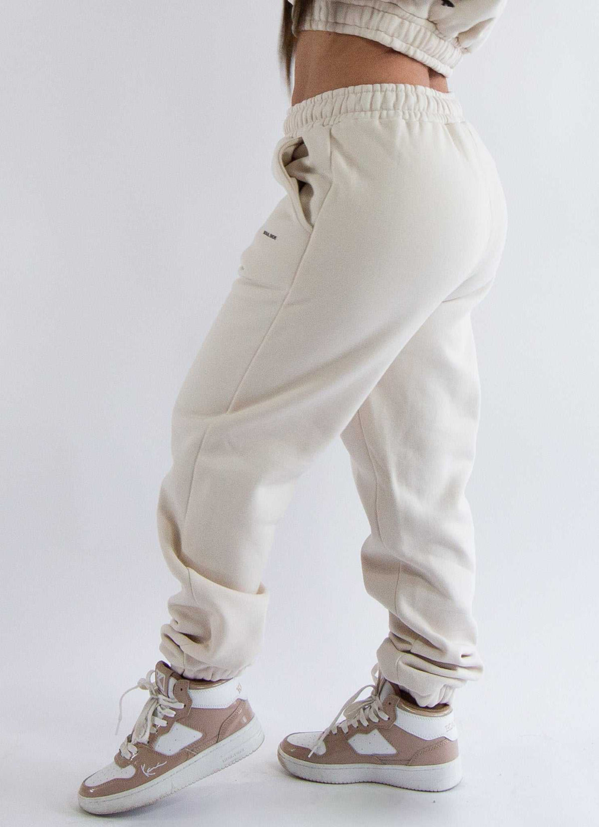 Soulside Frauen Baggy Sweatpants - Basic Soul - Coconut Milk