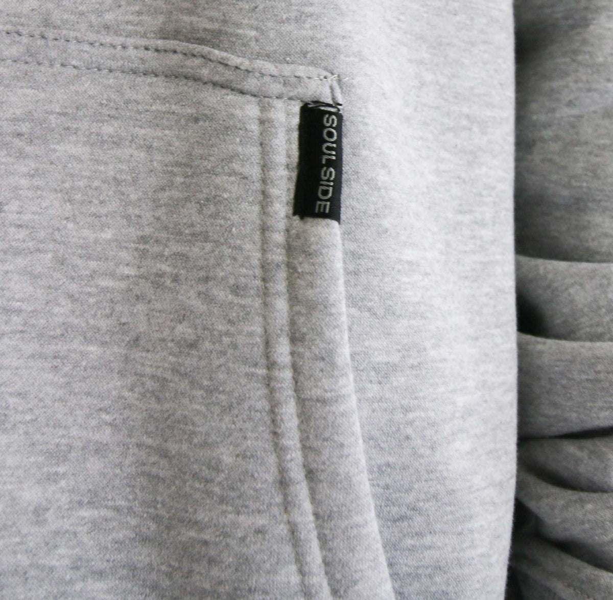 Soulside Männer Oversized Hoodie - Heavy Basic Soul - Grey Melange