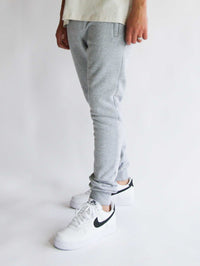 Soulside Herren Sweatpants - Heavy Straight Basic - Grey Melange