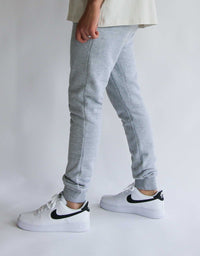 Soulside Herren Sweatpants - Heavy Straight Basic - Grey Melange