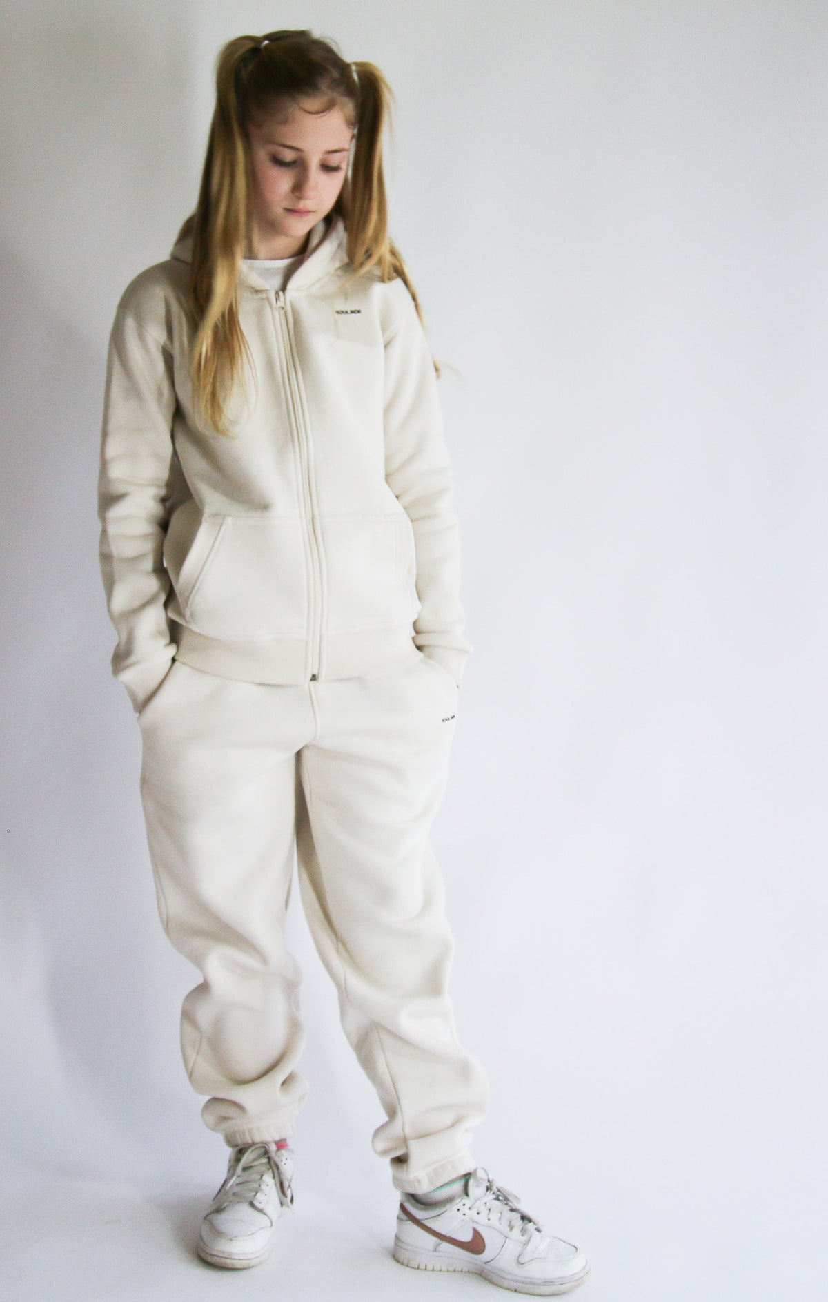 Soulside Kids Basic Zip Hoodie Coconut Milk