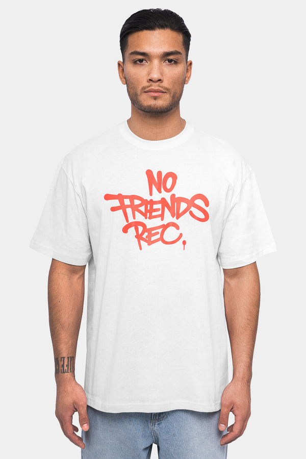 DRiBBLA No Friends Oversized T-Shirt White