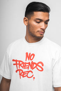 DRiBBLA No Friends Oversized T-Shirt White