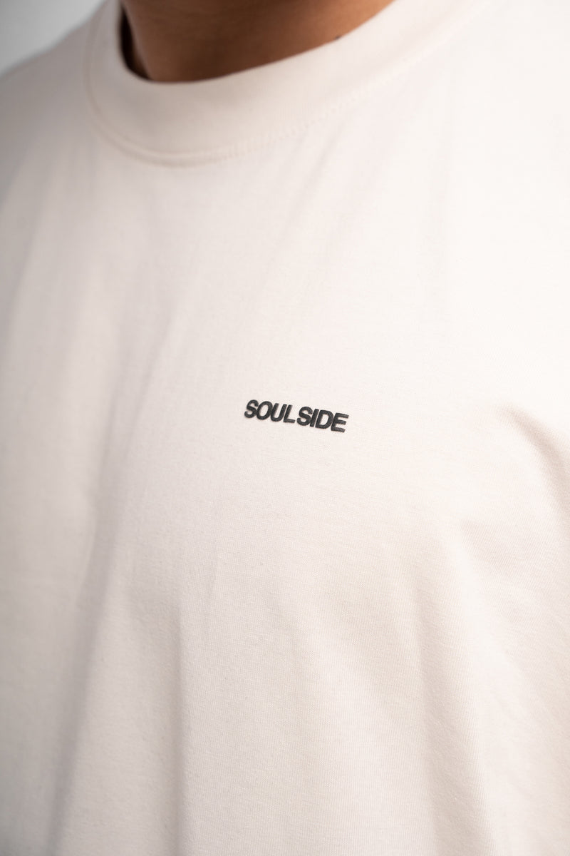 Soulside Männer Oversized T-Shirt - Heavy Basic Soul - Coconut Milk