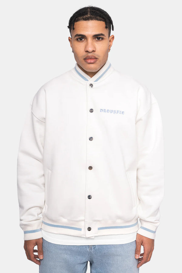 Dropsize Heavz Crime Collage Jacket Baby Blue / White