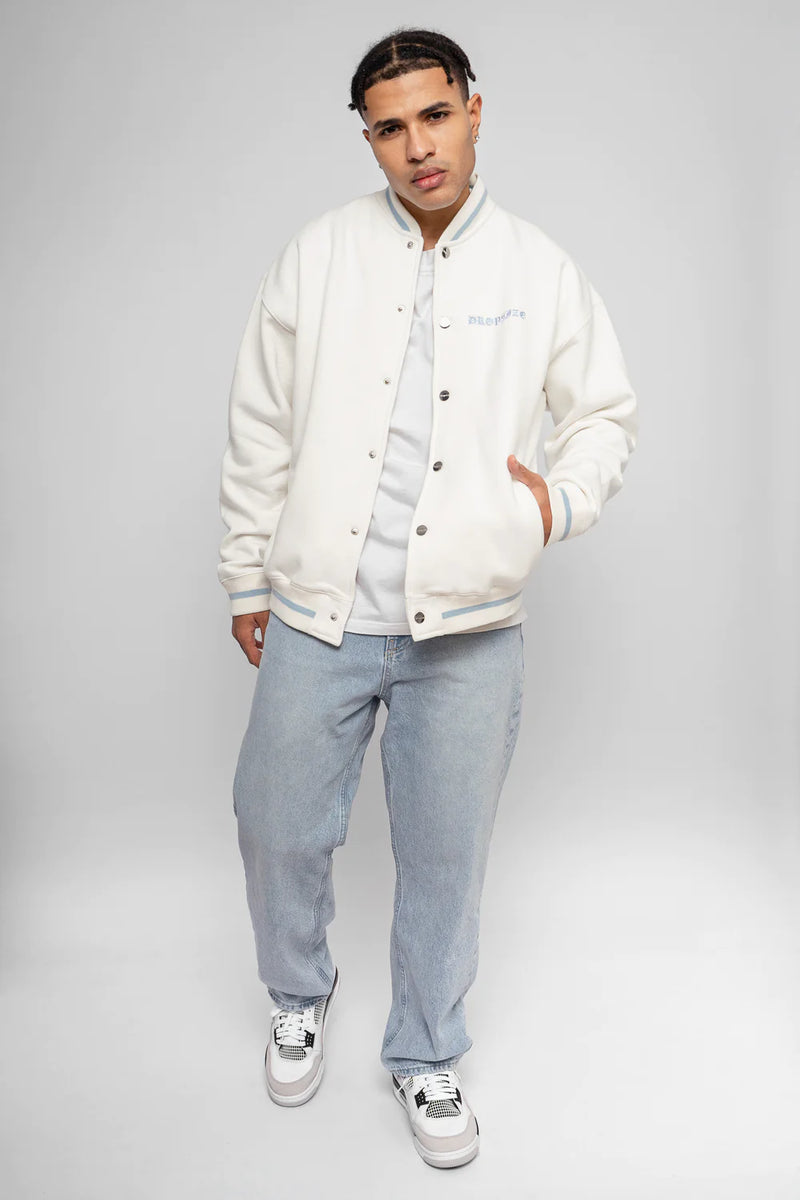 Dropsize Heavz Crime Collage Jacket Baby Blue / White
