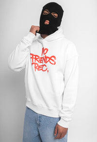 DRiBBLA No Friends Oversized Hoody White