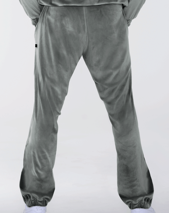Massari G's Velour Suit Pants Olive