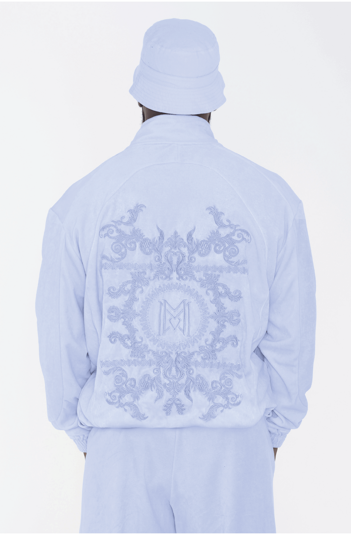 Massari G's Cloud Fleece Suit Jacket Baby Blue