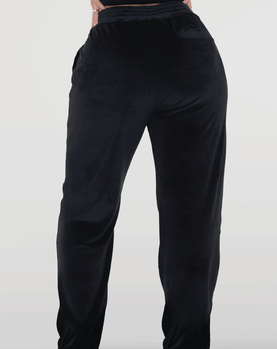 Massari Babe Velour Suit Pants Black