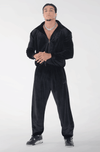 Massari G's Velour Suit Pants Black Black