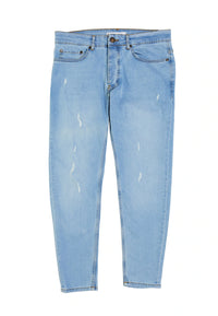 2Y Distressed Straight Fit Jeans Blue