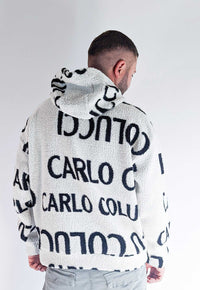 Carlo Colucci Teddy Hoodie White Black