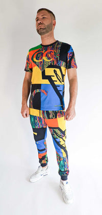 Carlo Colucci T-Shirt Print Multicolor