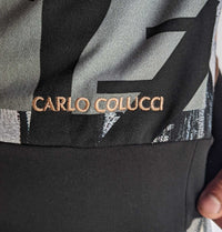 Carlo Colucci Sweatshirt Print Black Grey Rose