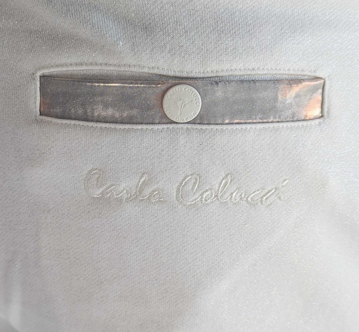 Carlo Colucci  Sweatpants Permut Detail White