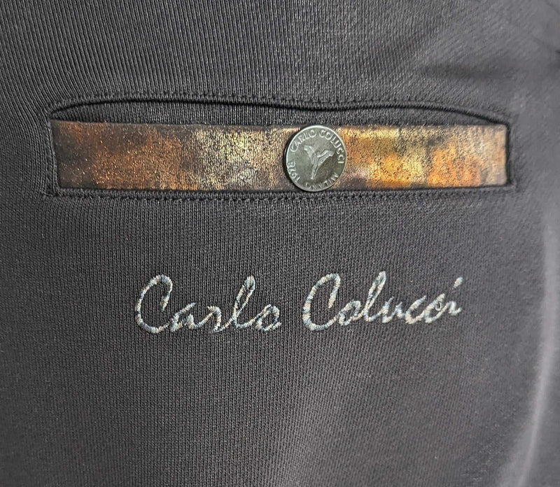 Carlo Colucci  Sweatpants Permut Detail Black