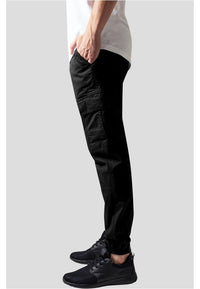 Urban Classics Washed Cargo Twill Jogging Pants Black