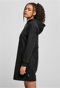 Urban Classics Ladies Organic Oversized Terry Hoody Dress Black