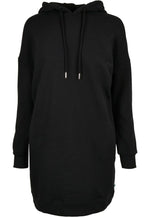 Urban Classics Ladies Organic Oversized Terry Hoody Dress Black