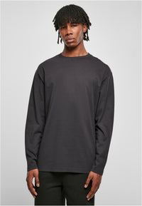 Urban Classics Oversized Garment Dye Longsleeve Black