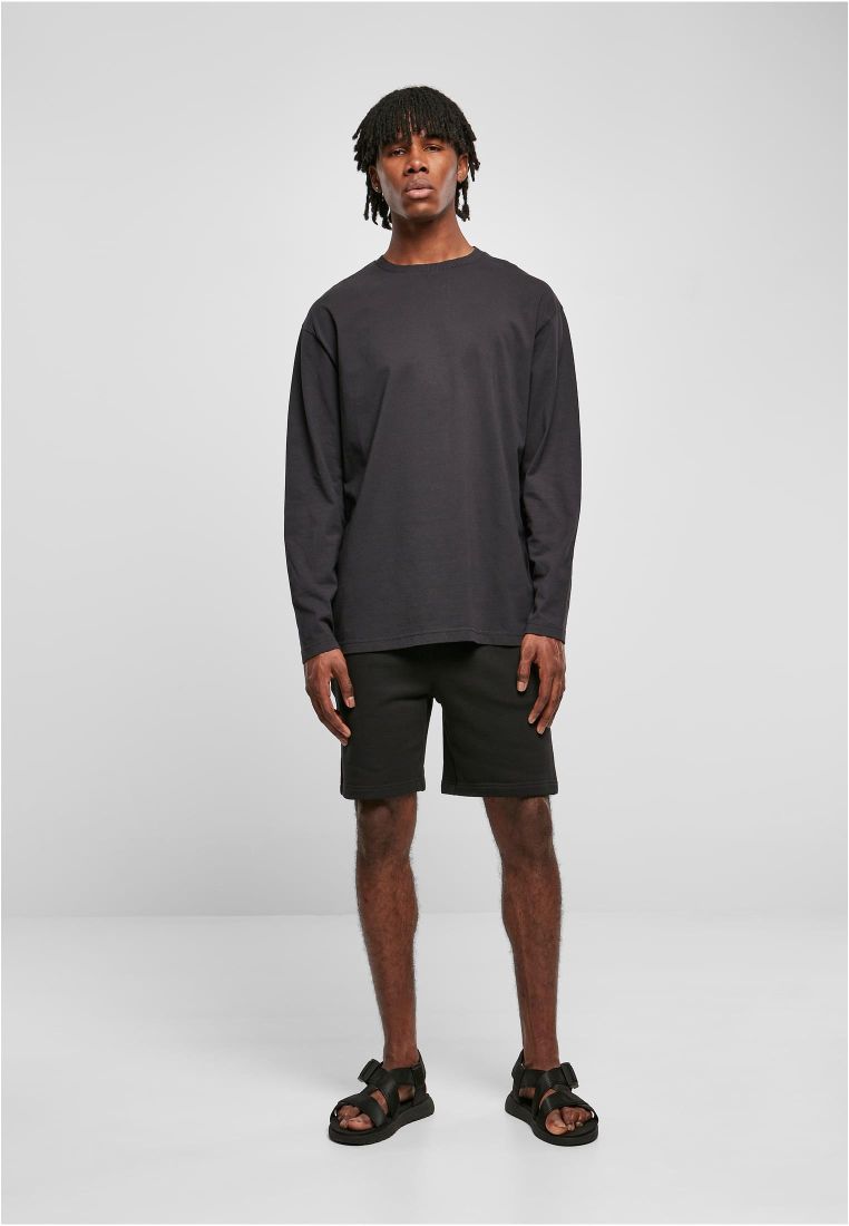 Urban Classics Oversized Garment Dye Longsleeve Black