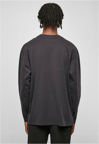 Urban Classics Oversized Garment Dye Longsleeve Black