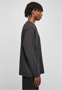 Urban Classics Oversized Garment Dye Longsleeve Black