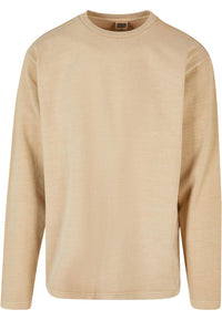 Urban Classics Oversized Garment Dye Longsleeve Unionbeige