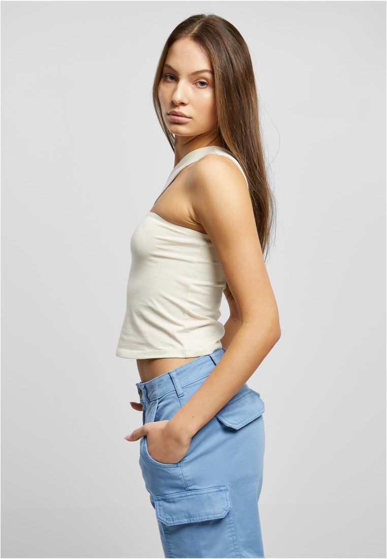 Urban Classics Ladies One Strap Top Whitesand