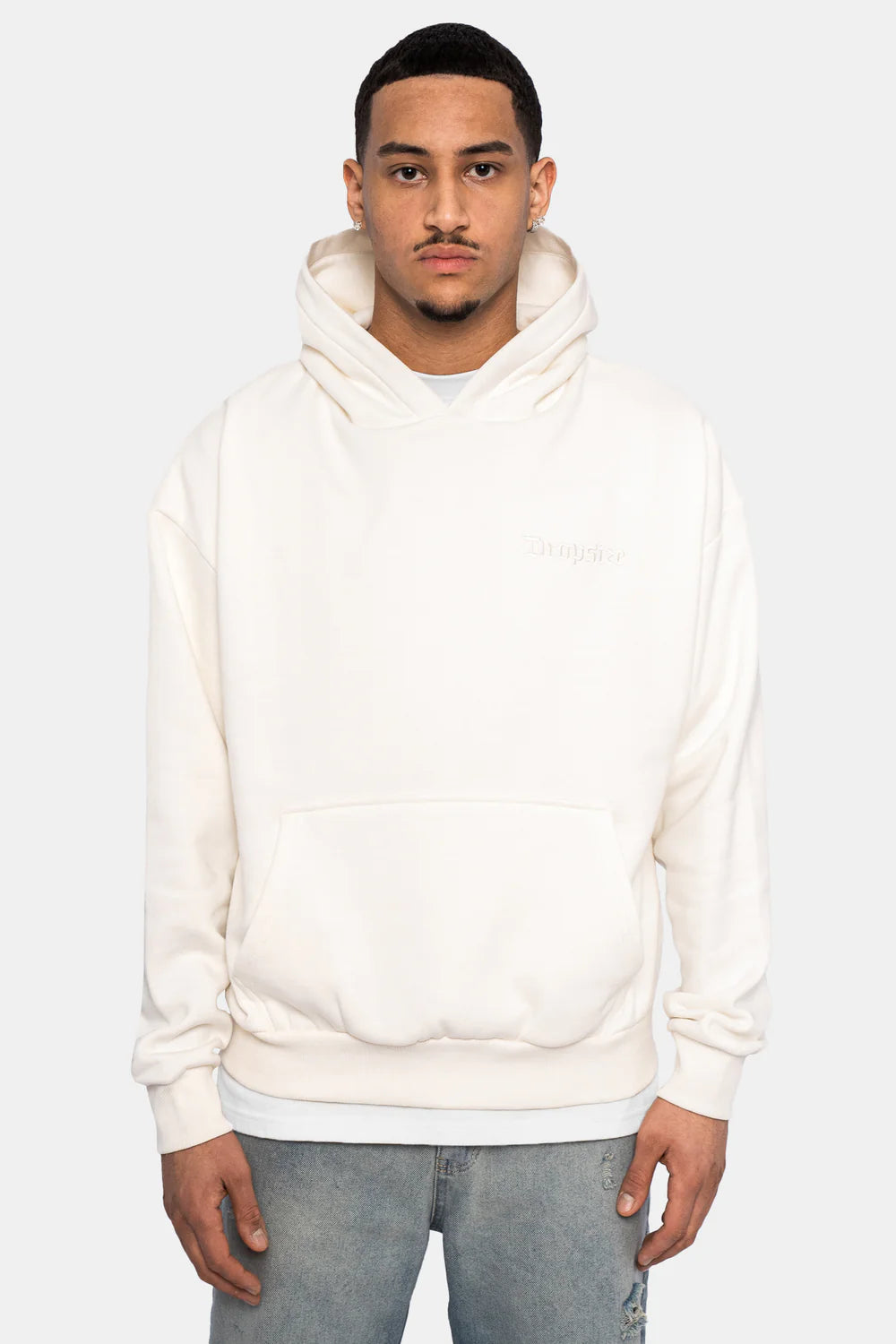 Dropsize Heavy Oversize Hoodie Crew Love V2 Cream White