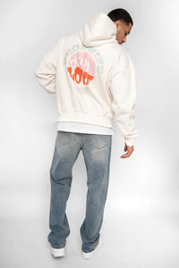 Dropsize Heavy Oversize Hoodie Crew Love V2 Cream White