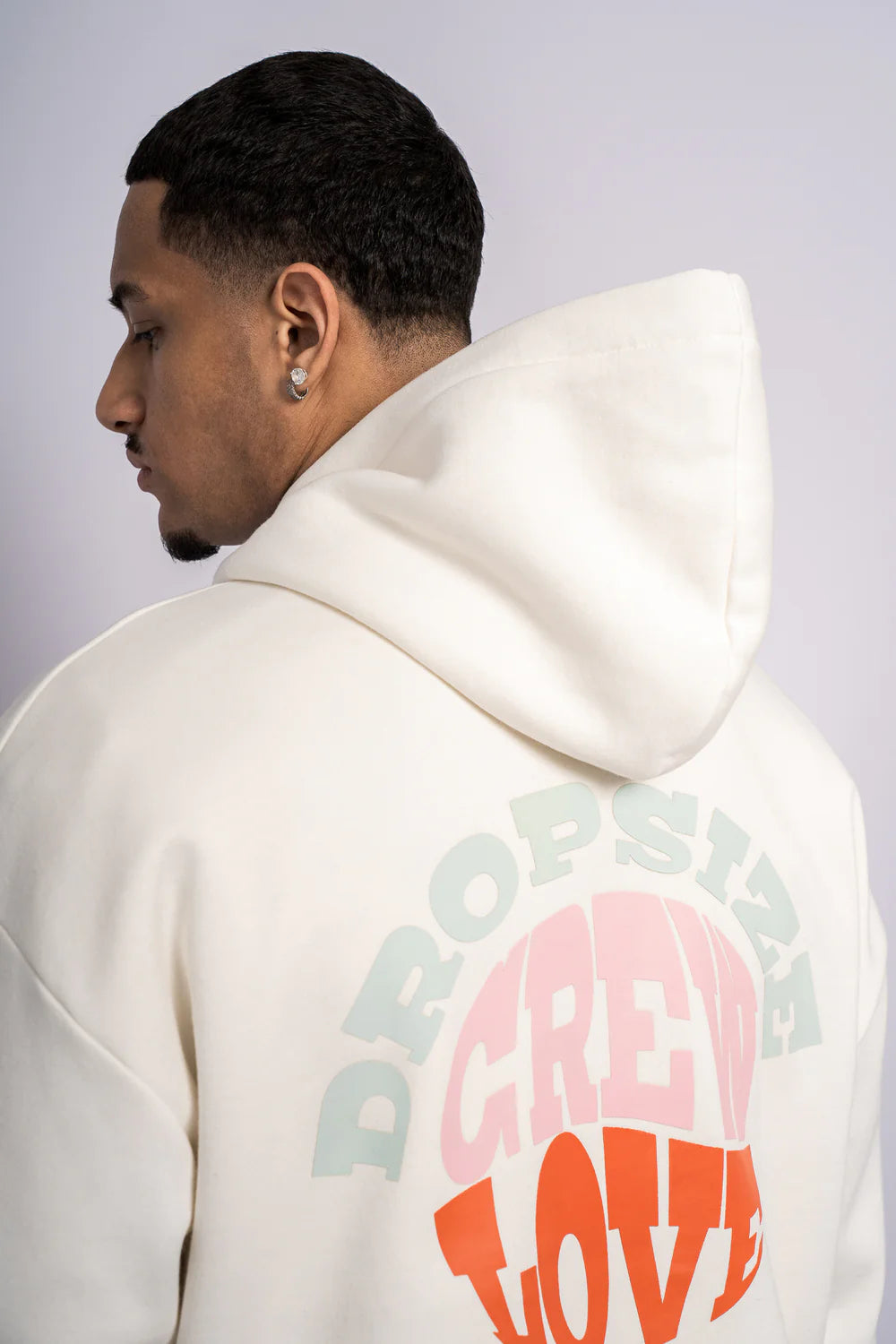 Dropsize Heavy Oversize Hoodie Crew Love V2 Cream White