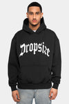 Dropsize Heavy Oversize Puffer Print Hoodie Hoodie Washed Black