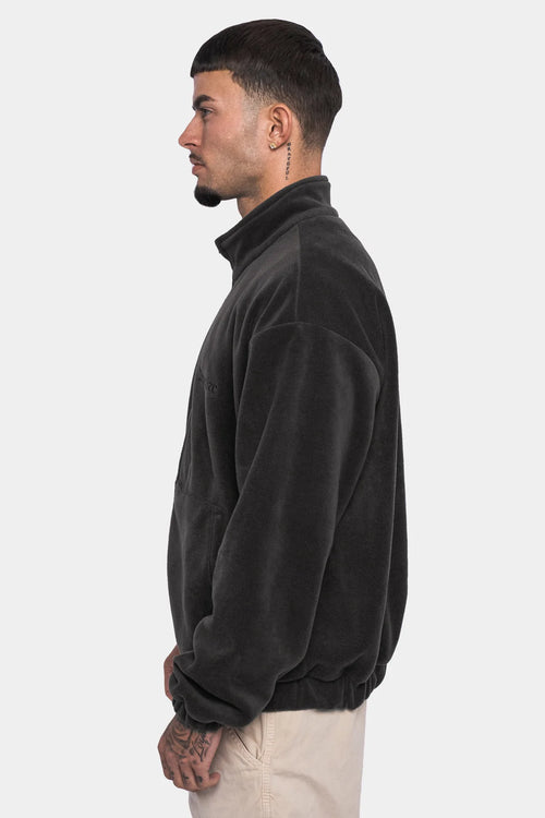 Dropsize Heavy Oversize Fleece Jacket Washed Grey