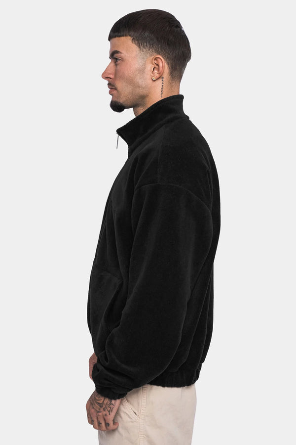 Dropsize Heavy Oversize Fleece Jacket Black