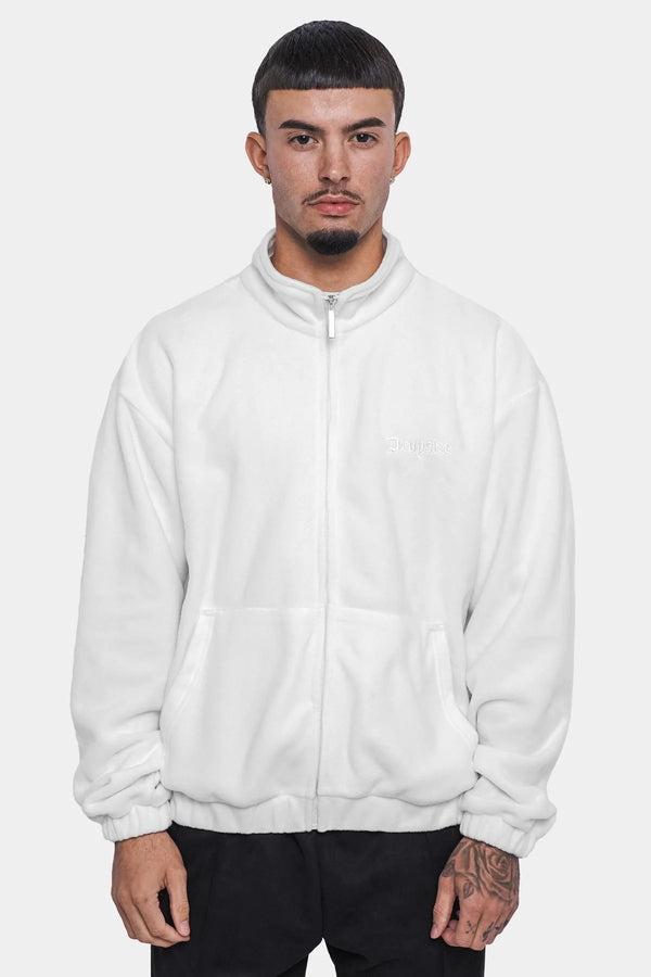 Dropsize Heavy Oversize Fleece Jacket White